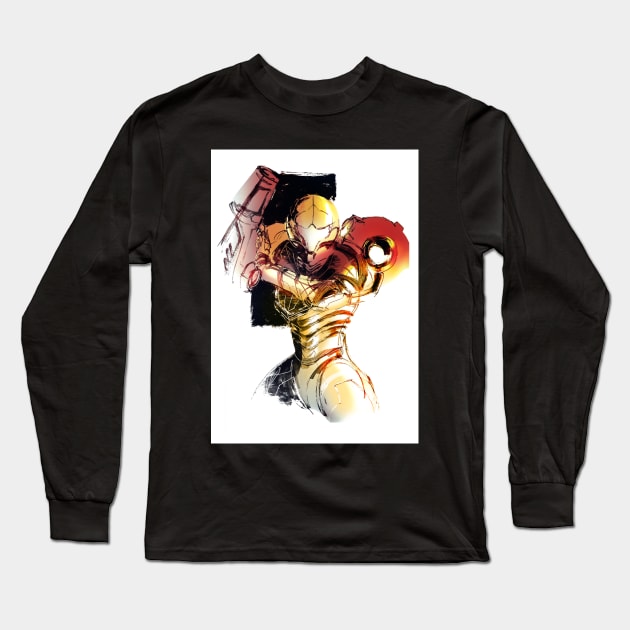 Metroid Long Sleeve T-Shirt by Century Wizard 